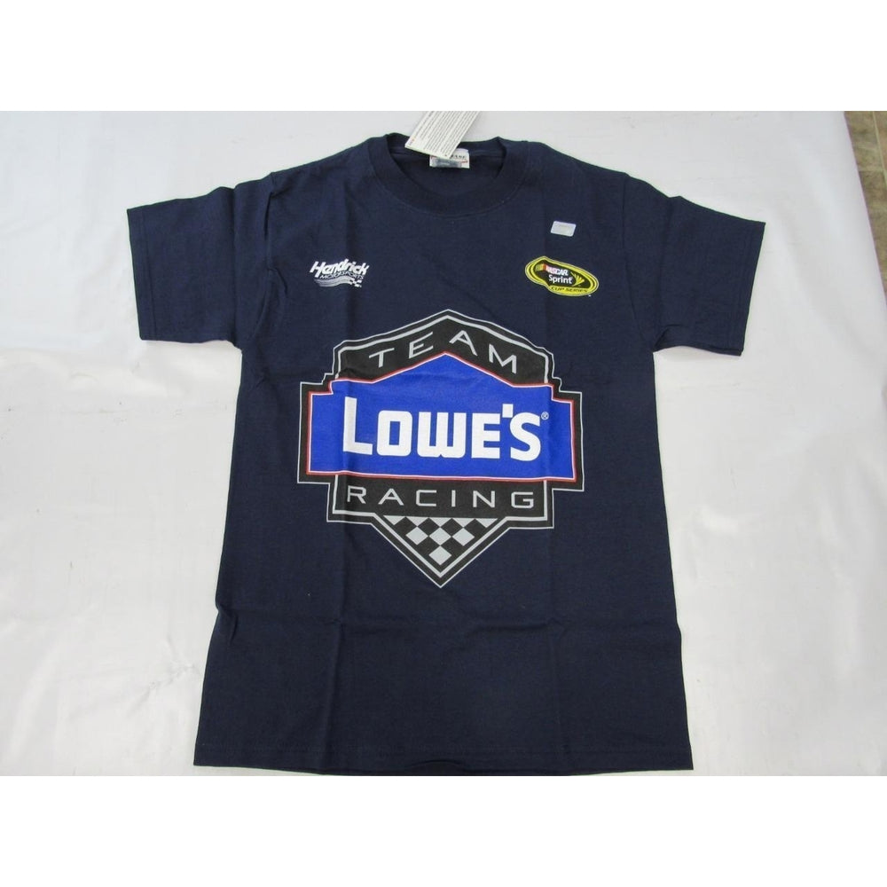 Nascar 48 Jimmie Johnson "Team Racing" Mens Size S Small Navy Blue Shirt Image 2