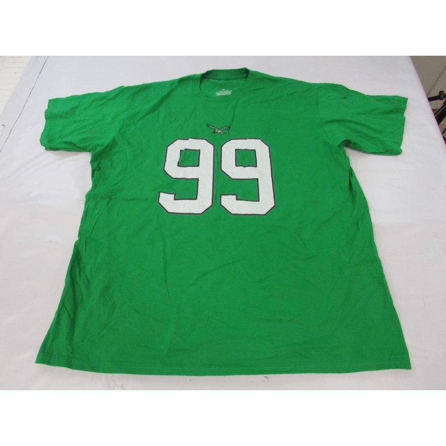 Philadelphia Eagles 99 Jerome Brown Mens Size 2XL 2XLarge Green Shirt Image 1