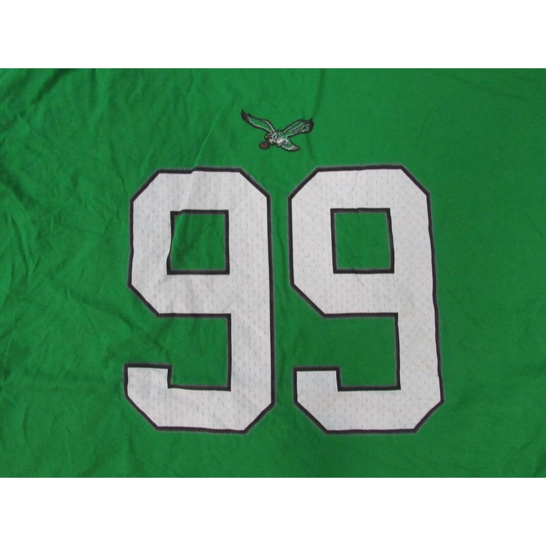 Philadelphia Eagles 99 Jerome Brown Mens Size 2XL 2XLarge Green Shirt Image 3