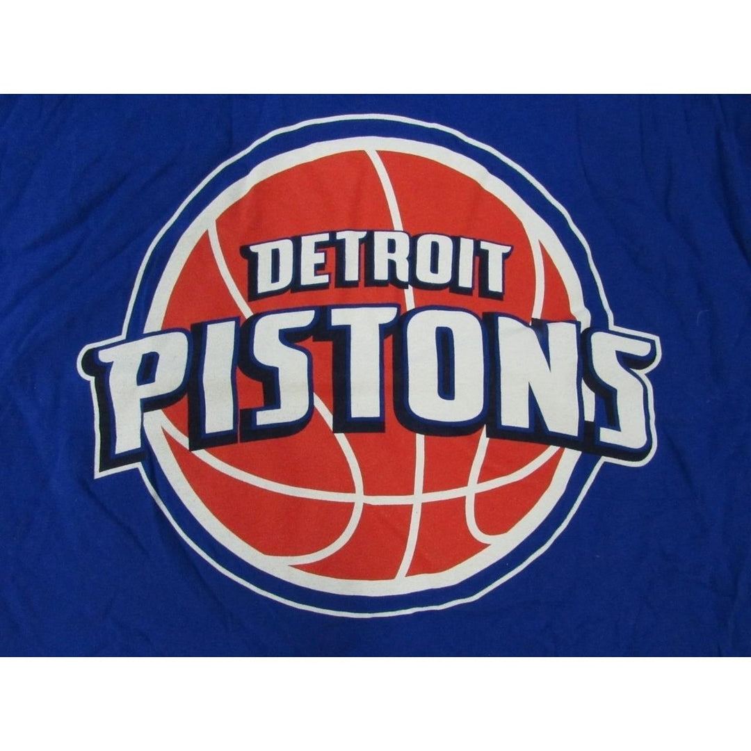 Detroit Pistons Womens Size M Medium Blue Shirt Image 3