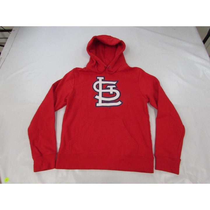 St Louis Cardinals 4 Yadier Molina Mens Size S Small Red Hoodie Image 1