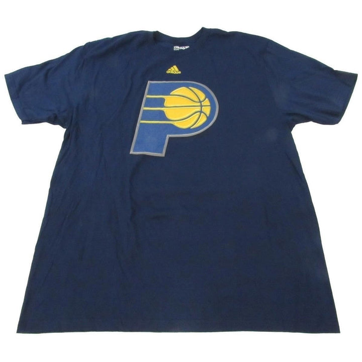 Indiana Pacers Mens Size XL Blue Adidas Go-To-Tee Shirt Image 1