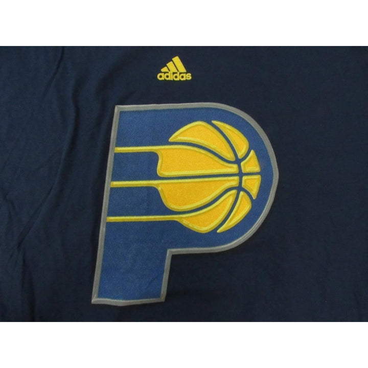 Indiana Pacers Mens Size XL Blue Adidas Go-To-Tee Shirt Image 2