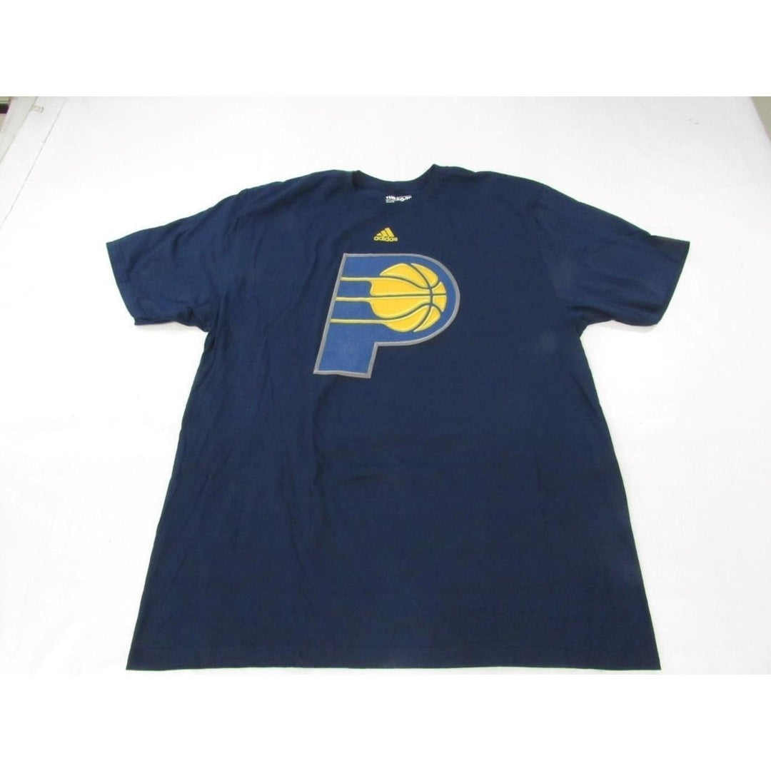 Indiana Pacers Mens Size XL Blue Adidas Go-To-Tee Shirt Image 4