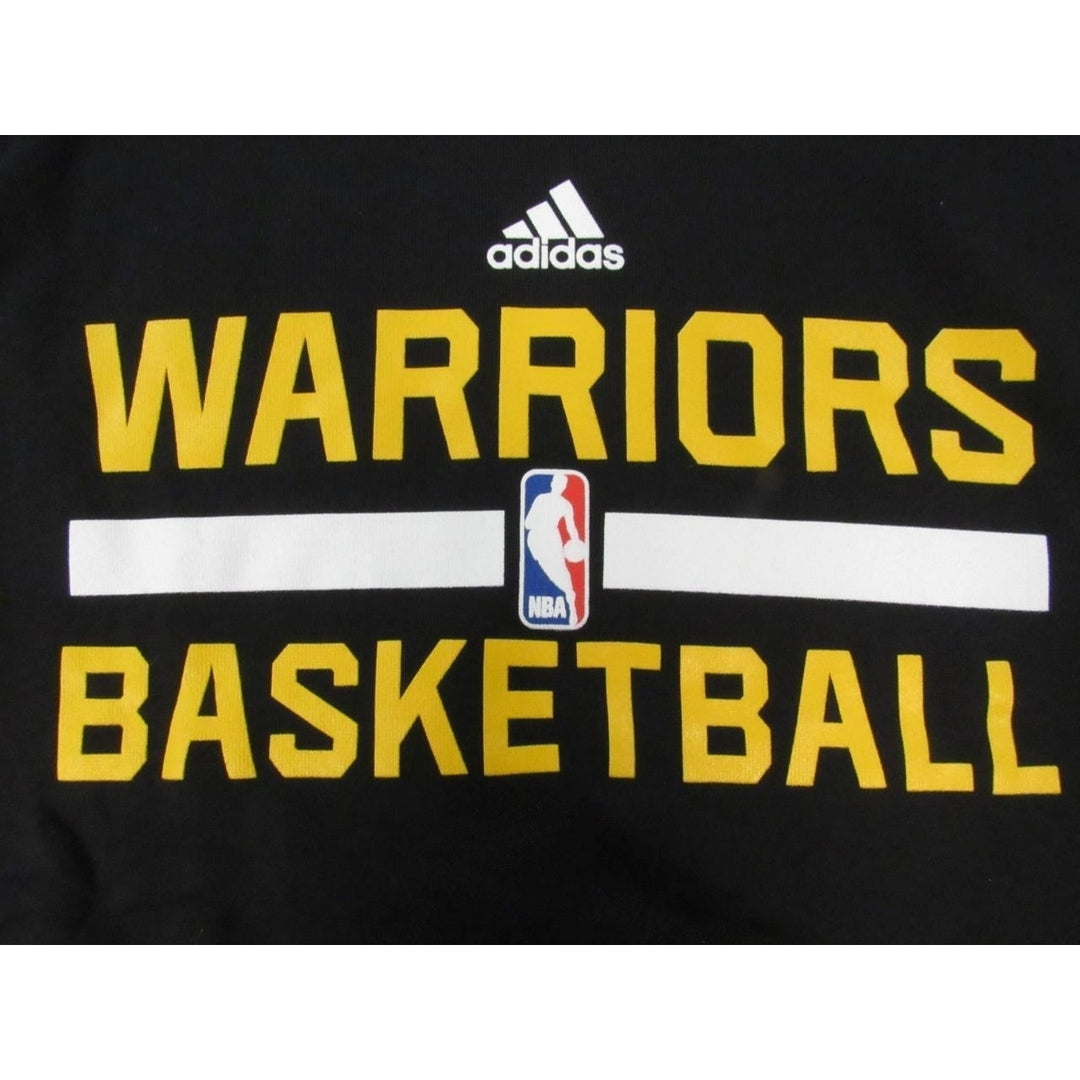 Golden State Warriors Basketball Mens Size 2XL Black Adidas Sweatshirt 70 Image 3