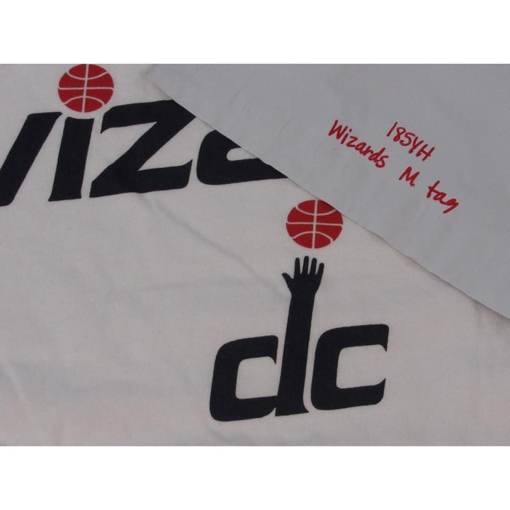 Washington Wizards DC Mens Size M Medium White Long Sleeve Adidas Shirt Image 4