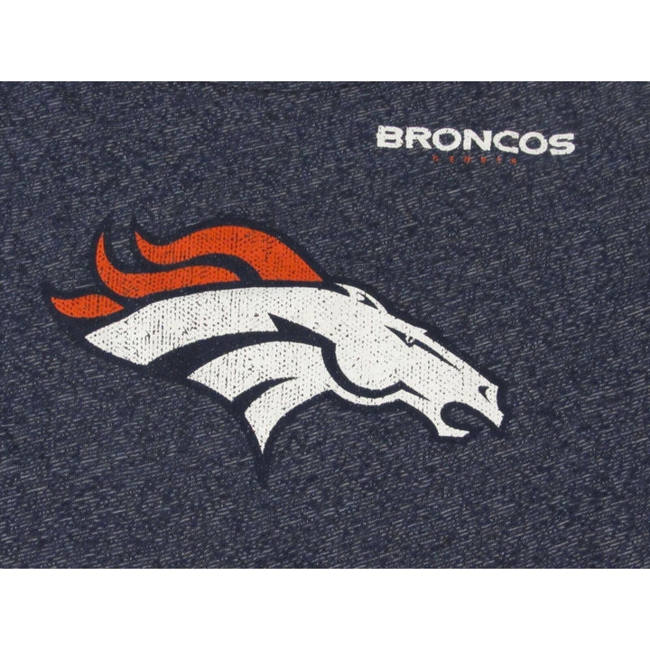 Denver Broncos Mens Size 3XL 3XLarge Heather Blue Majestic Shirt Image 3