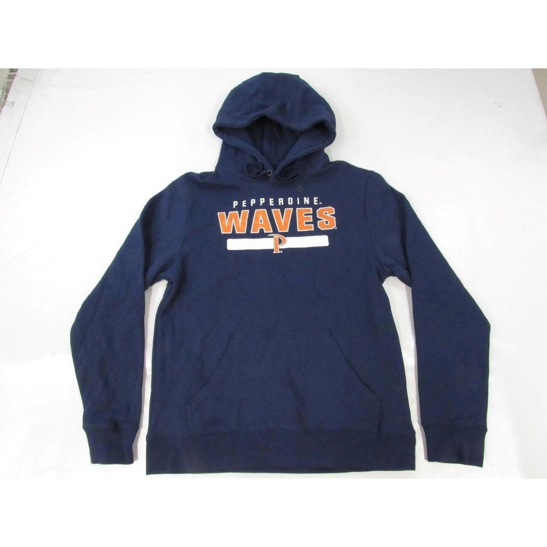 Pepperdine University Waves Mens Size M Medium Navy Blue Hoodie Image 1