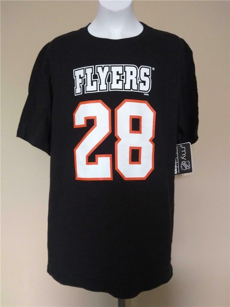 Philadelphia Flyers 28 Claude Giroux Youth Size 2XL-18 Black Shirt Image 1