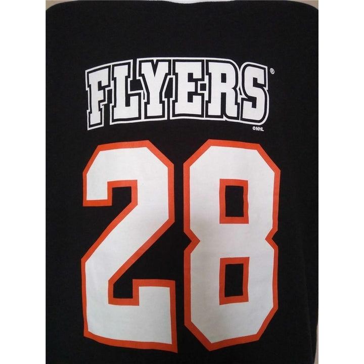 Philadelphia Flyers 28 Claude Giroux Youth Size 2XL-18 Black Shirt Image 2