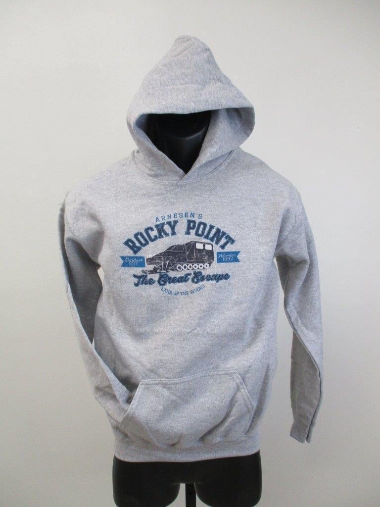 Arnesens Rocky Point MN Youth size L Large Gray Hoodie Image 1