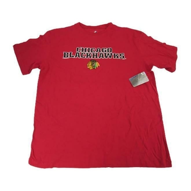 Chicago Blackhawks Mens Size XLarge XL-Tall Red Majestic Shirt Image 1