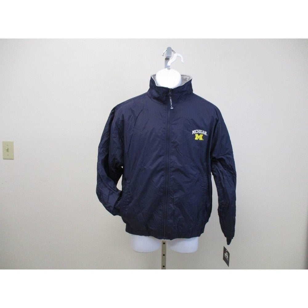 Michigan Wolverines Mens Sizes S Small Blue Jacket Image 2