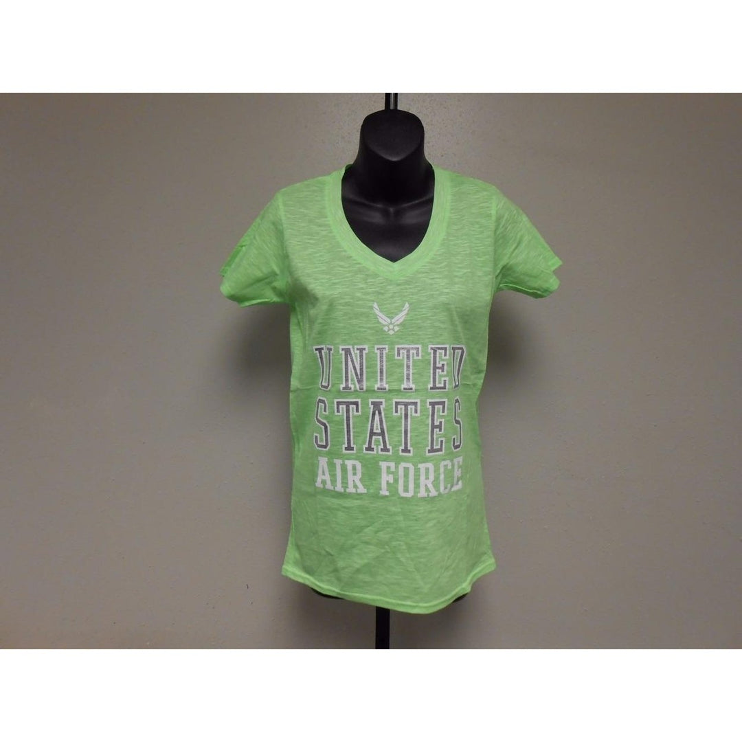 United States Air Force Womens Size L Large V-Neck Shirt Image 1