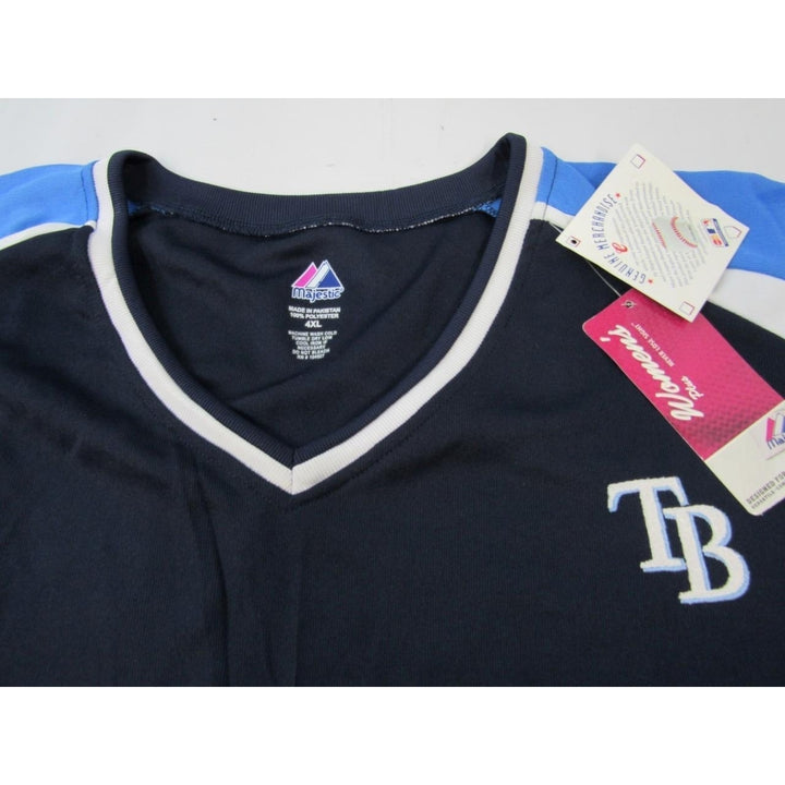 Tampa Bay Rays Womens Plus Size 4XL Majestic Shirt Image 6