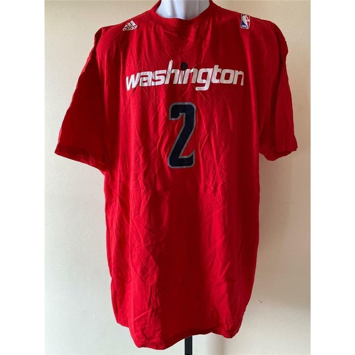 Washington Wizards 2 Mens Size 2XL Red Adidas Shirt Image 1