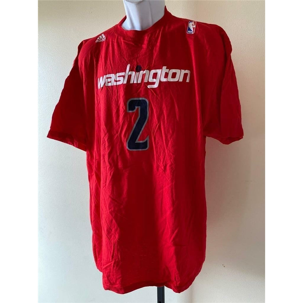 Washington Wizards 2 Mens Size 2XL Red Adidas Shirt Image 2