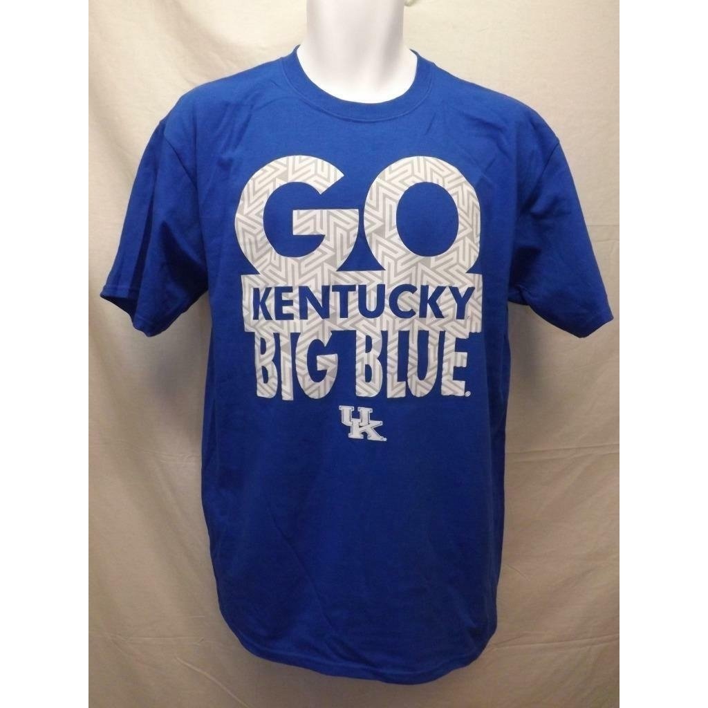 Kentucky Wildcats "GO BLUE" Mens Size L Large Blue Shirt Image 1