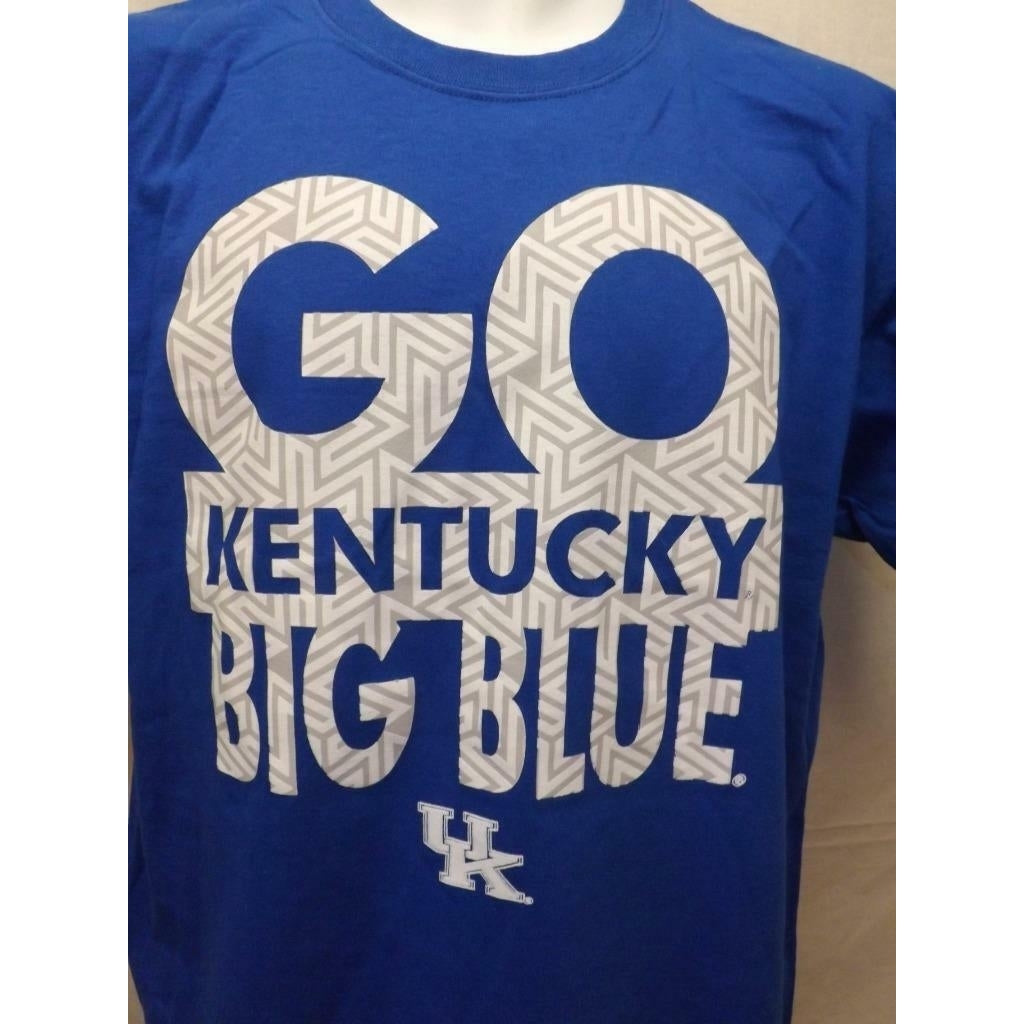 Kentucky Wildcats "GO BLUE" Mens Size L Large Blue Shirt Image 2