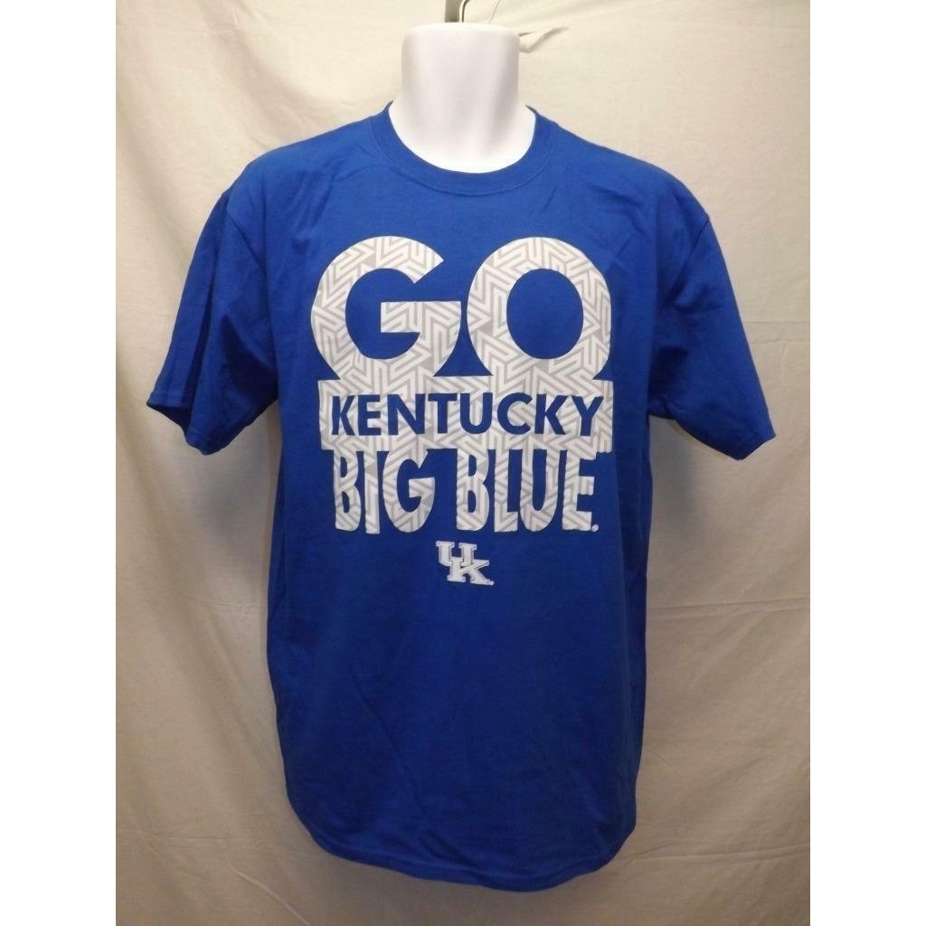 Kentucky Wildcats "GO BLUE" Mens Size L Large Blue Shirt Image 4