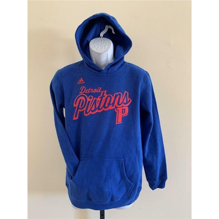 Detroit Pistons Youth Size L Large Blue Hoodie Image 1