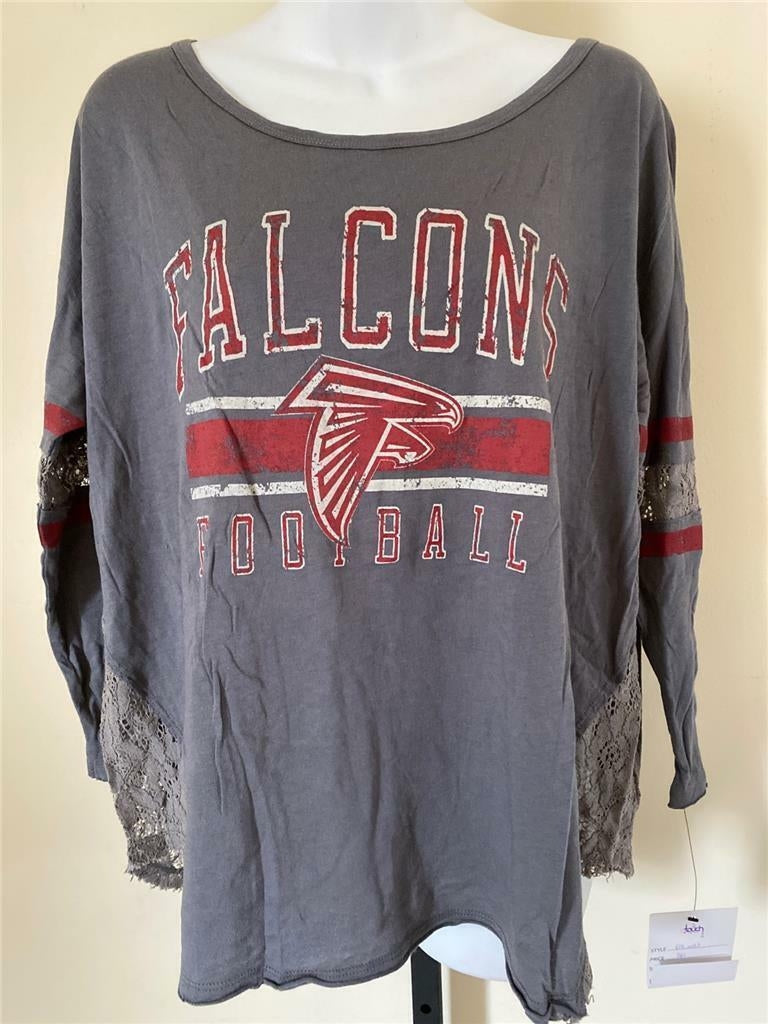 Atlanta Falcons Womens Size M Medium Gray Shirt Image 1