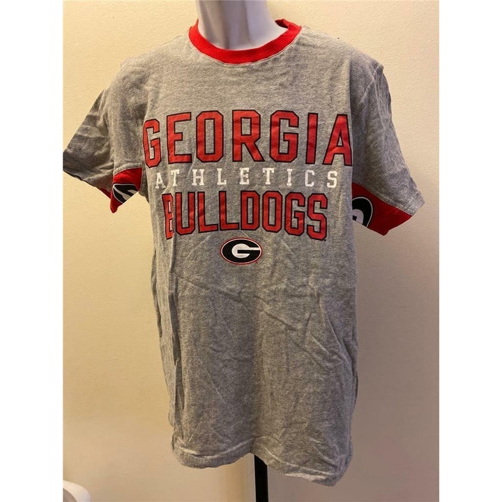 Georgia Bulldogs Mens Size M Medium Gray Shirt Image 2