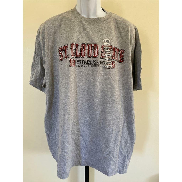 St. Cloud State Huskies Mens Size 2XL Gray Shirt Image 1