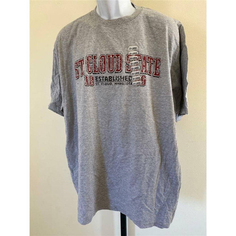 St. Cloud State Huskies Mens Size 2XL Gray Shirt Image 2