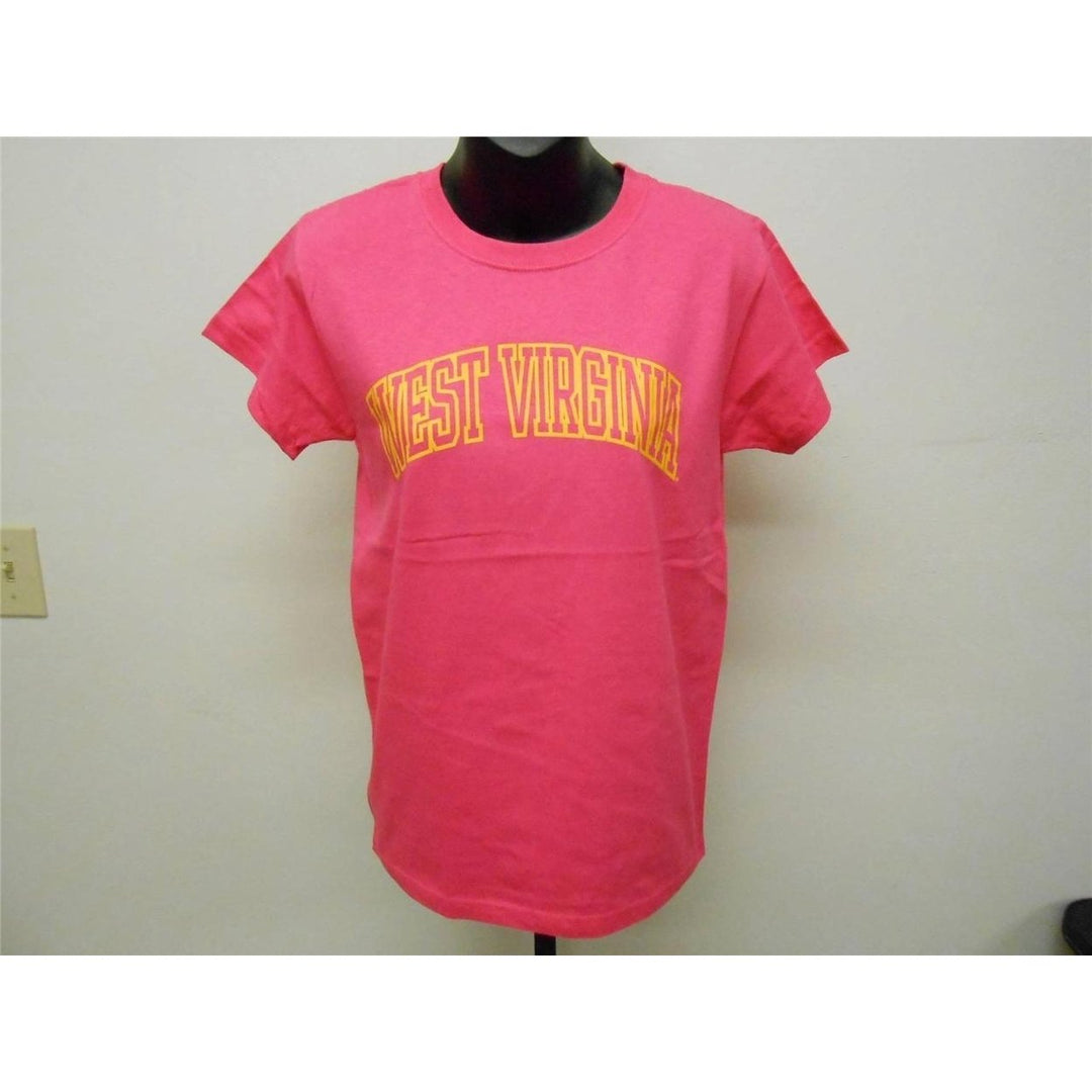 WEST VIRGINIA MOUNTAINEERS WOMENS S SMALL Shirt J. America Image 1