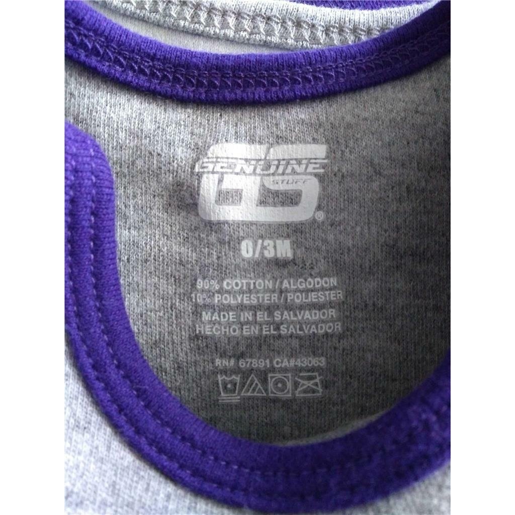 LSU Tigers Infants Size 0/3 Months Gray Creeper Image 4