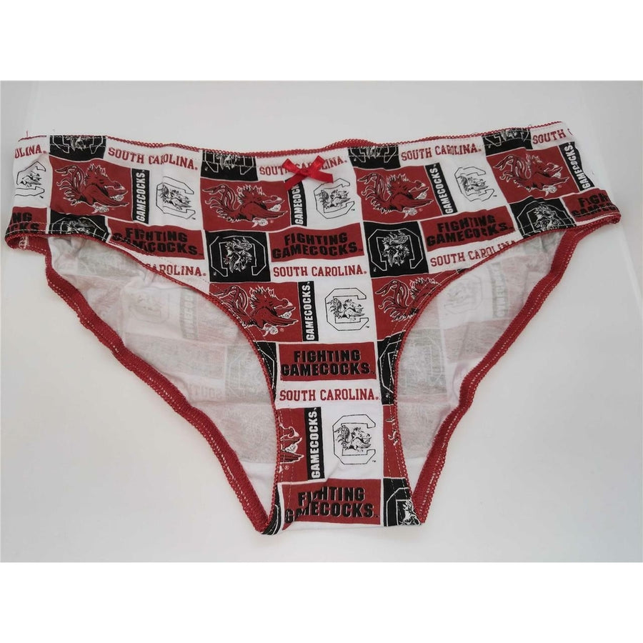 South Carolina Gamecocks Womens 7 L Large Red White Bikini Underwear Panties Image 1