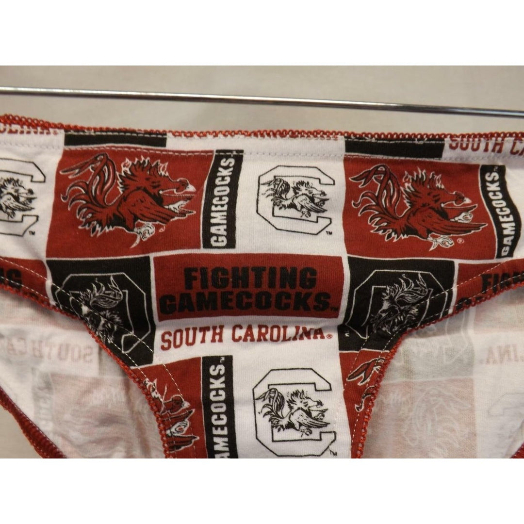 South Carolina Gamecocks Womens 7 L Large Red White Bikini Underwear Panties Image 3