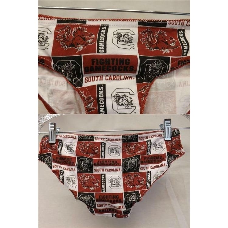 South Carolina Gamecocks Womens 7 L Large Red White Bikini Underwear Panties Image 4