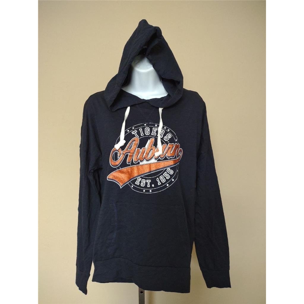 Auburn Tigers Womens Size L Large Blue Hooded Light Weight Shirt 42 Image 1