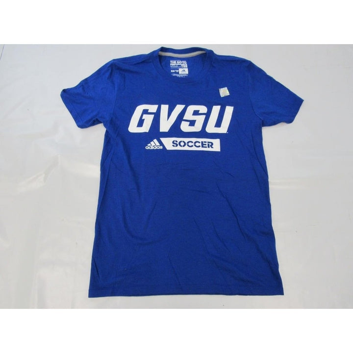 Grand Valley State Lakers Soccer MENS Size XS X-Small Blue Adidas Shirt Image 2