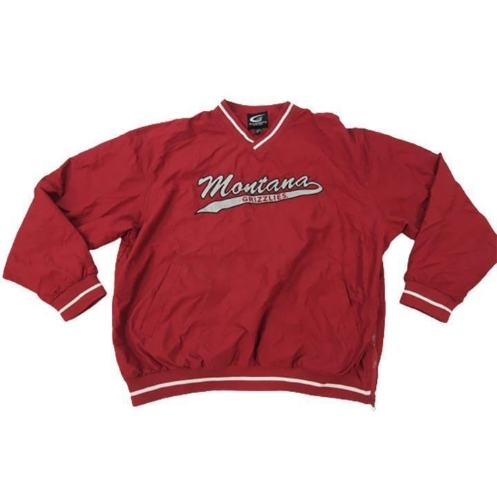 Montana Grizzlies Mens Size XL XLarge Red G-III Pullover Jacket Image 1