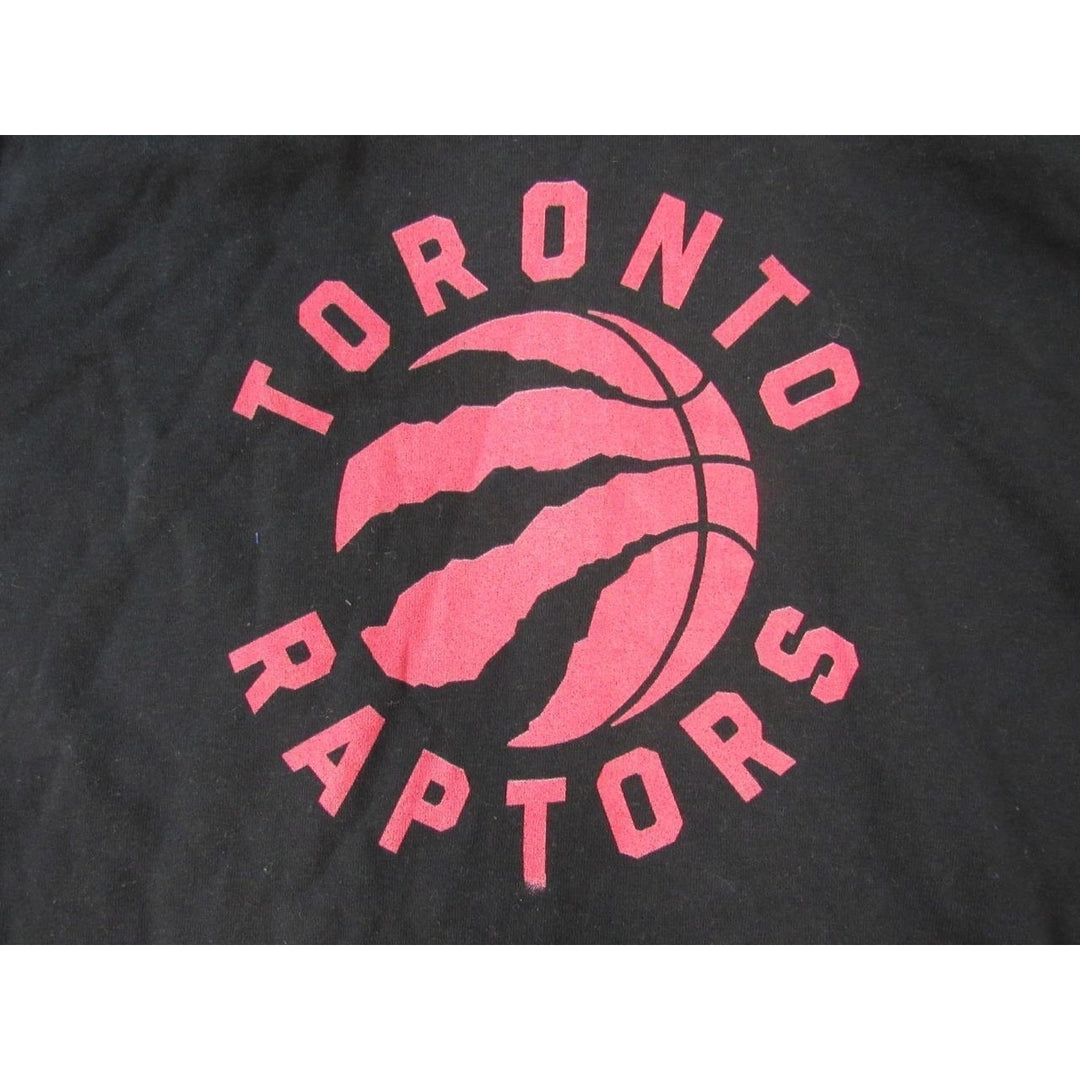 Toronto Raptors Mens Size M Medium Black Hoodie Image 3