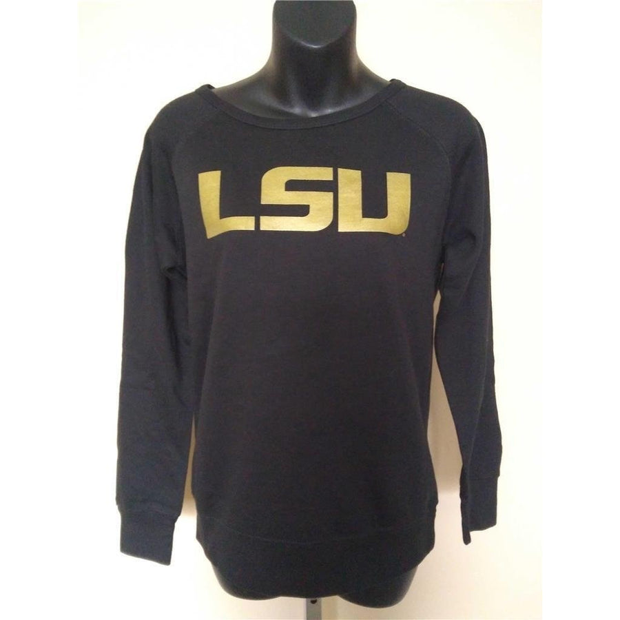 LSU Tigers Womens Size S Small Black Sweatshirt MSRP 50 Image 1