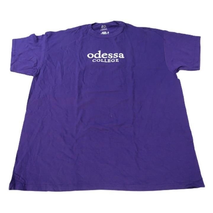 Odessa College Wranglers Mens Size 2XL 2XLarge Purple Shirt Image 1