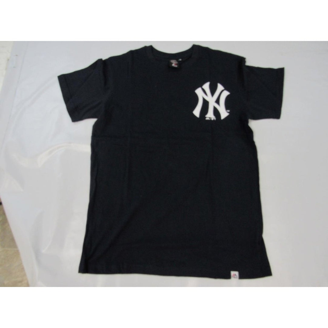 York Yankees Mens Size M Medium Blue Majestic Shirt Image 6