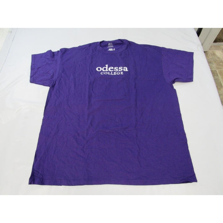 Odessa College Wranglers Mens Size 2XL 2XLarge Purple Shirt Image 4