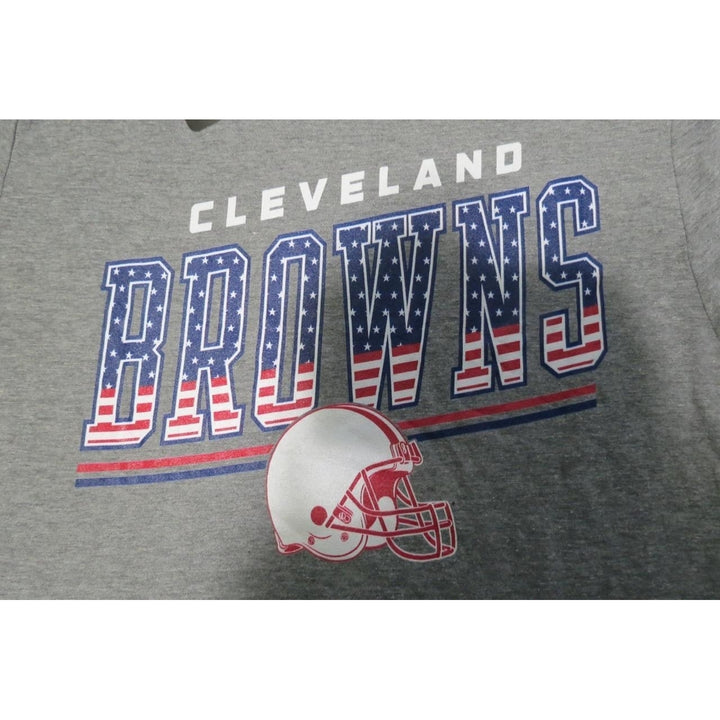 Cleveland Browns USA Themed Mens Size S Small Heathered Gray Shirt Image 3