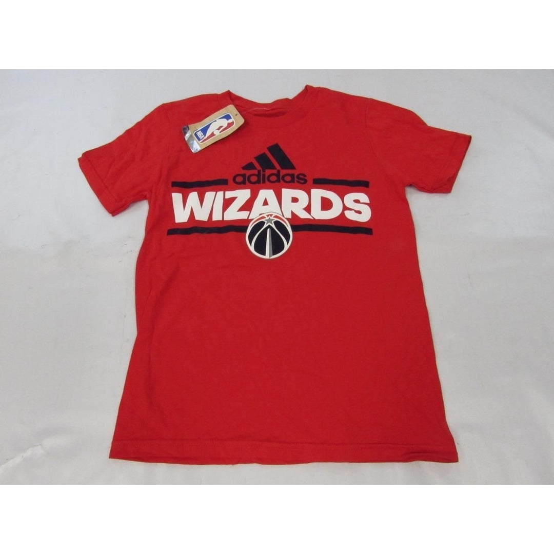 Washington Wizards Youth Child Size S Small (8) Adidas Red Shirt Image 1