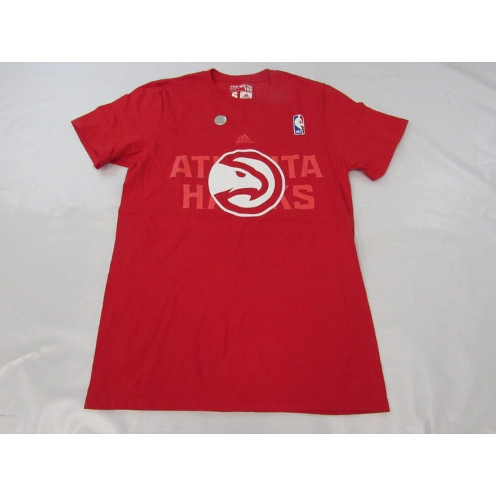 Atlanta Hawks Mens Size S Small Red Adidas Shirt Image 1