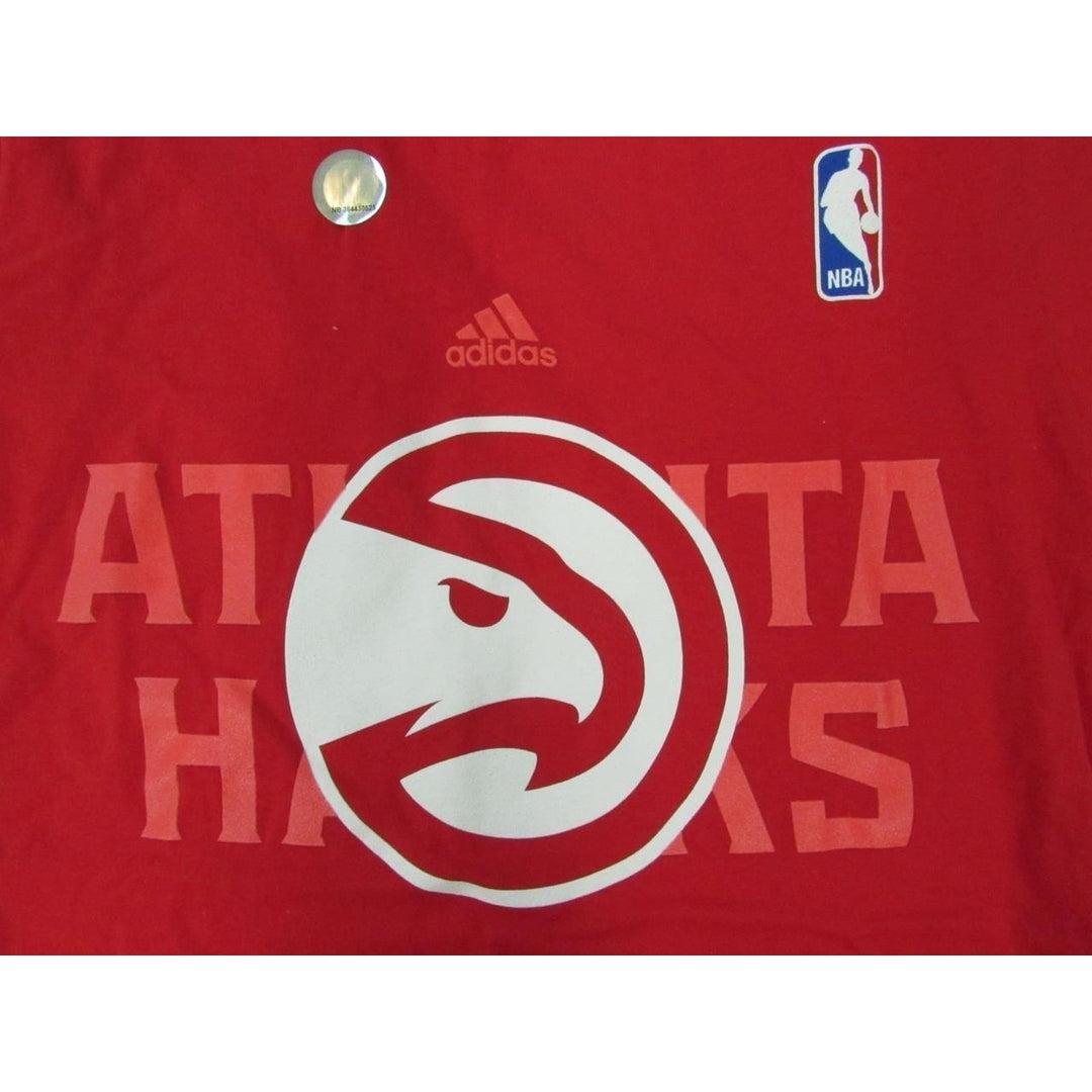 Atlanta Hawks Mens Size S Small Red Adidas Shirt Image 3