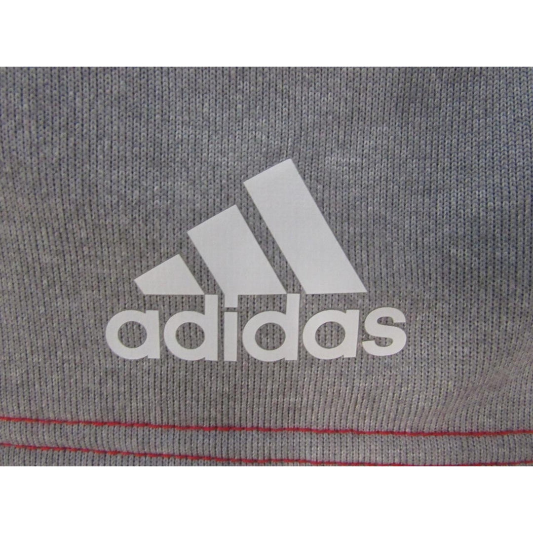 Chicago Bulls Mens Size S Red Gray Adidas Climawarm Full-Zip Jacket 75 Image 4