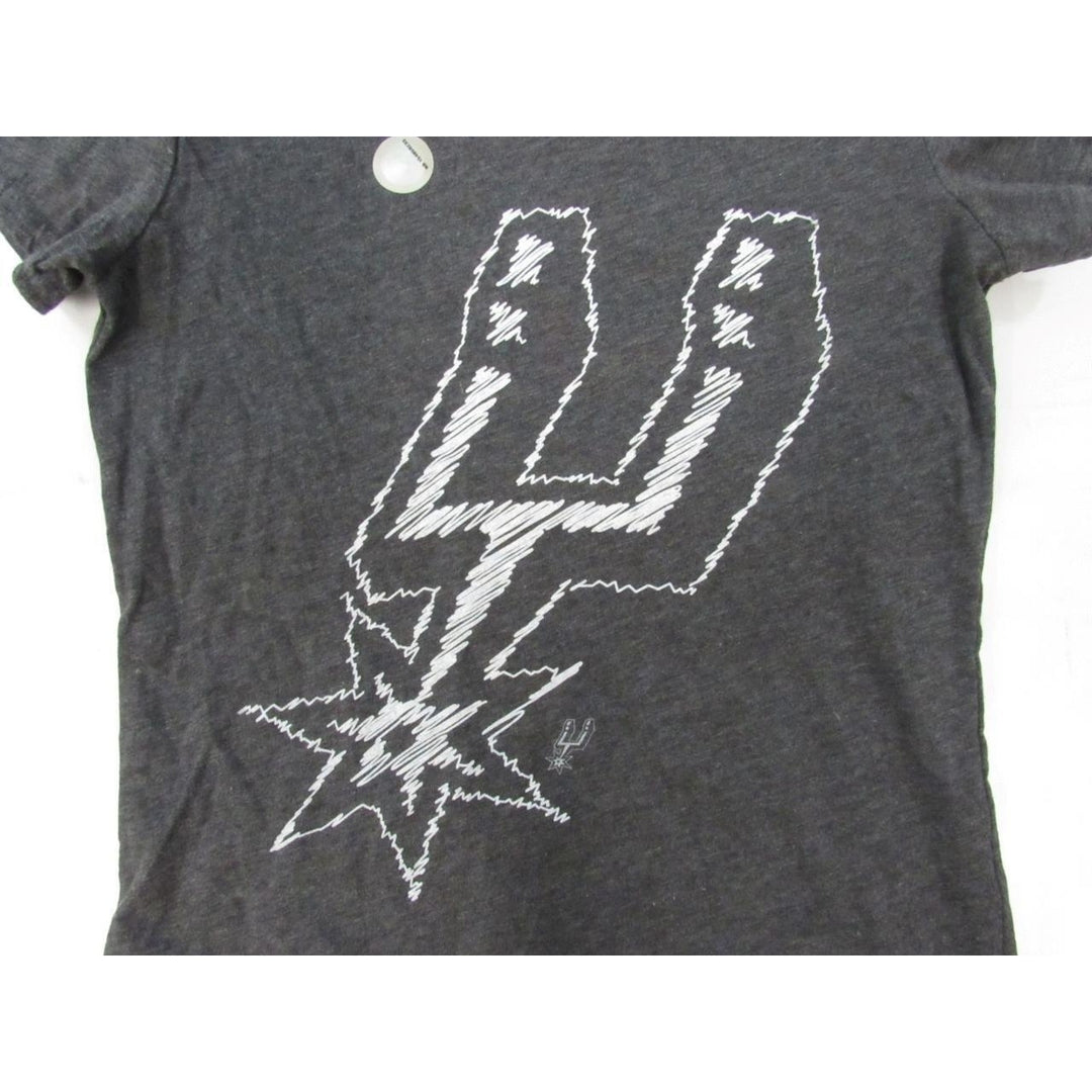 San Antonio Spurs Womens Size M Medium Gray Adidas Shirt Image 4