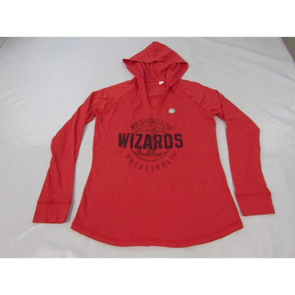 Washington Wizards Womens Size M Medium Red Light Long Sleeve Hoodie Shirt Image 2