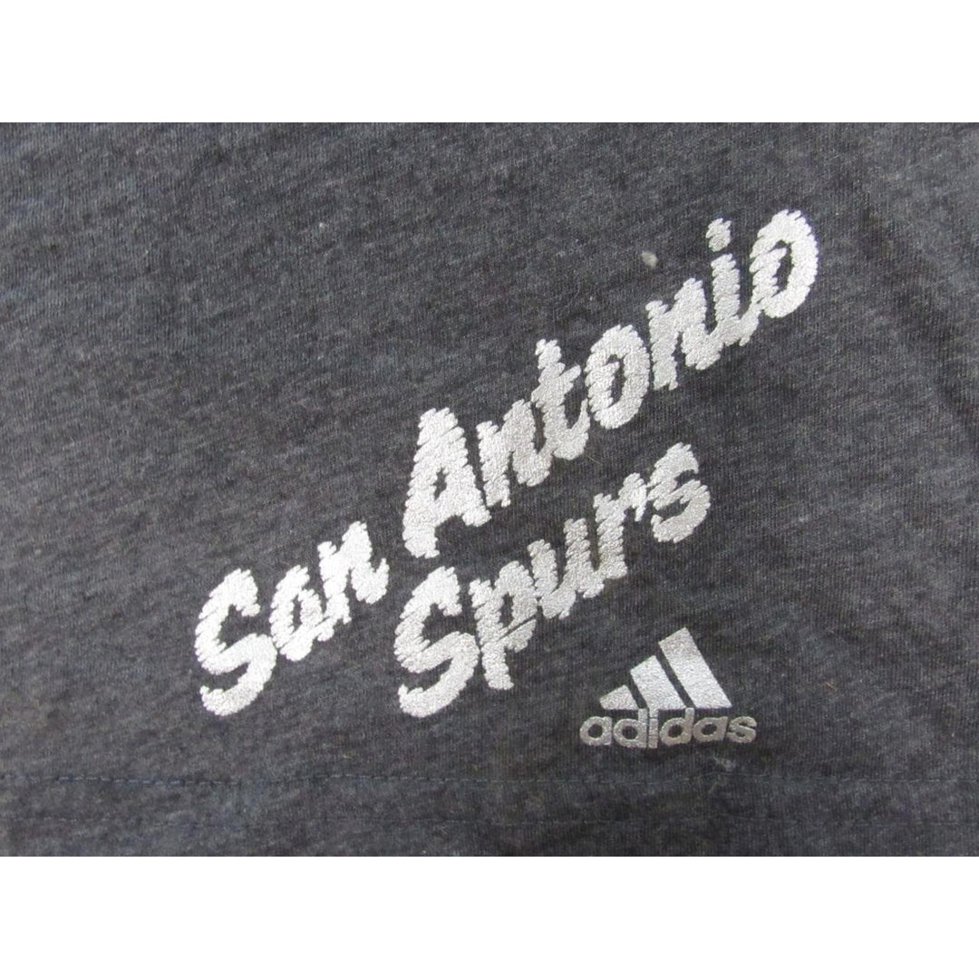 San Antonio Spurs Womens Size M Medium Gray Adidas Shirt Image 4